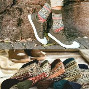 NEW 5 Pairs Geometric Pattern Socks Women's Size 9-11